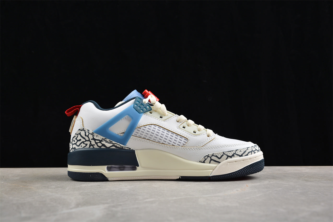 AJ 5 Spizike Low White Blue Shoes braveps