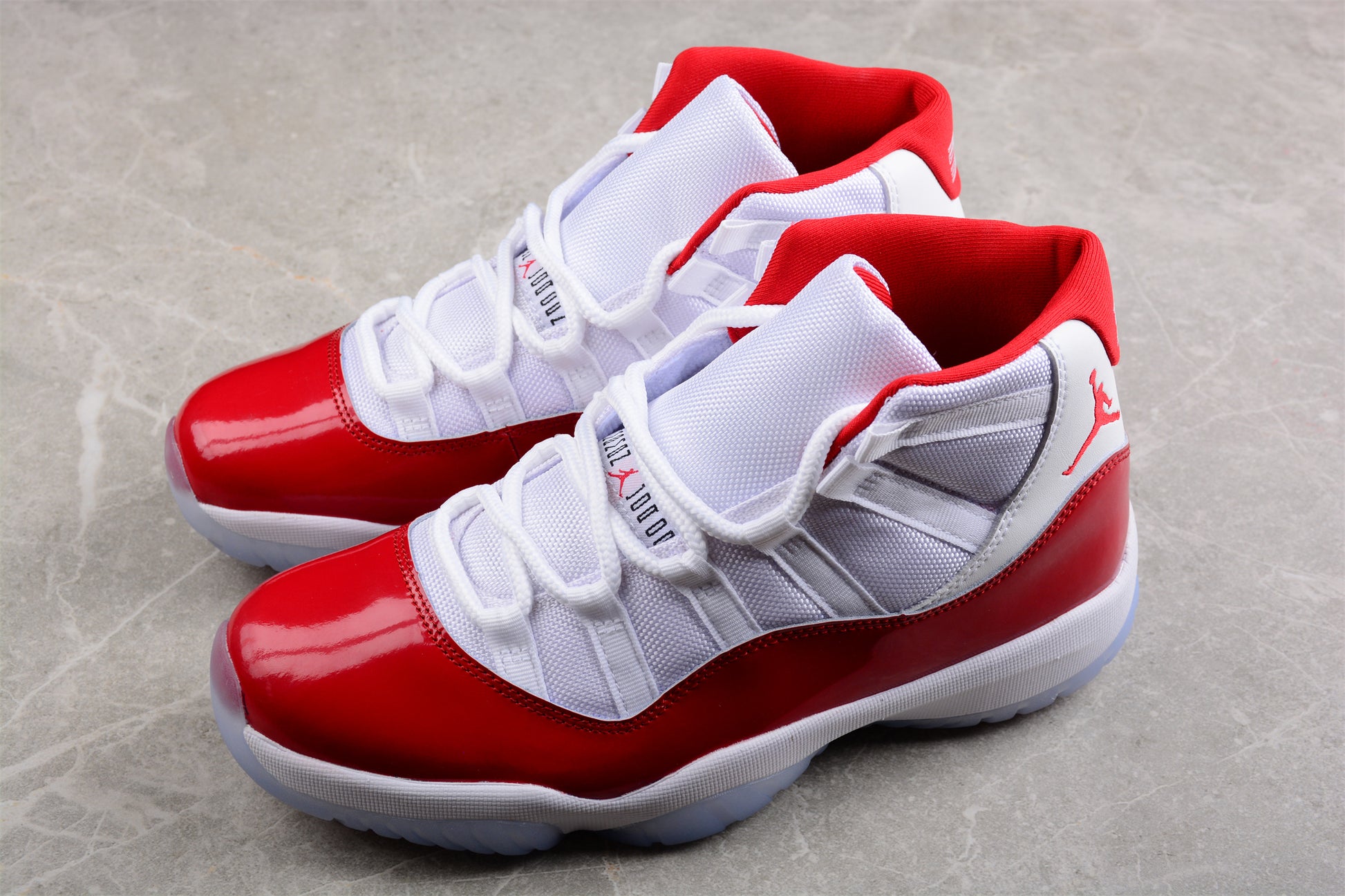 Air Jordan 11 "Cherry" White and Red Shoes braveps