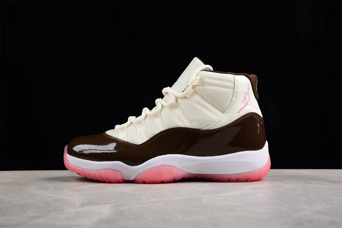 Air Jordan 11 "Neapolitan" Black Pink Brown Shoes braveps