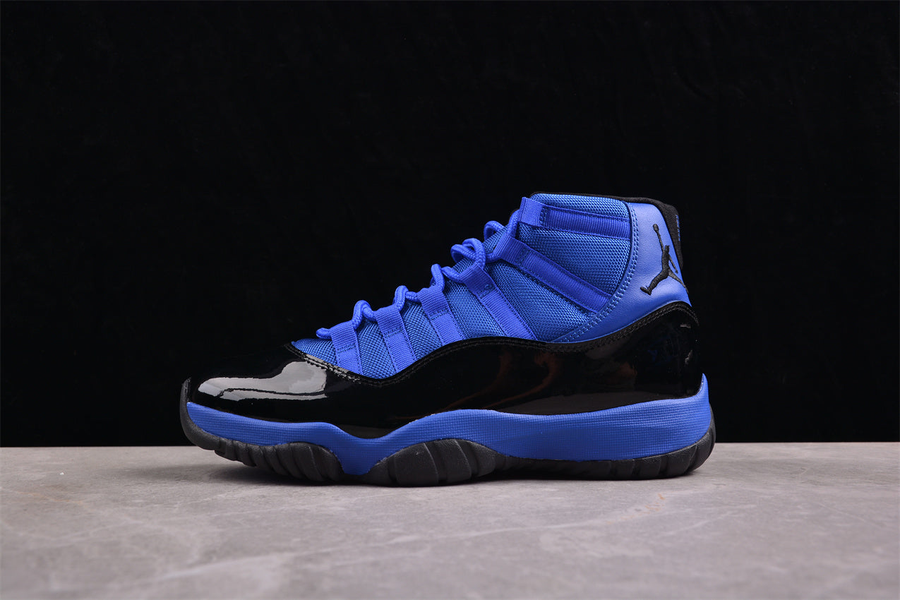 Air Jordan 11 Retro Black and Blue Shoes braveps