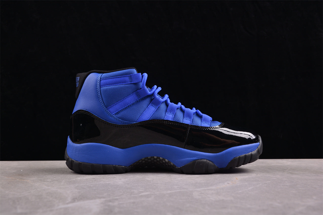 Air Jordan 11 Retro Black and Blue Shoes braveps