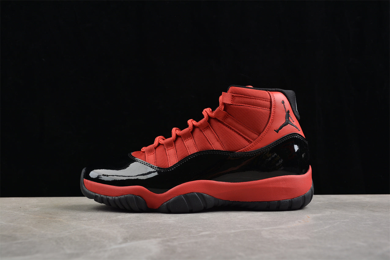 Air Jordan 11 Retro Black and Red Shoes braveps