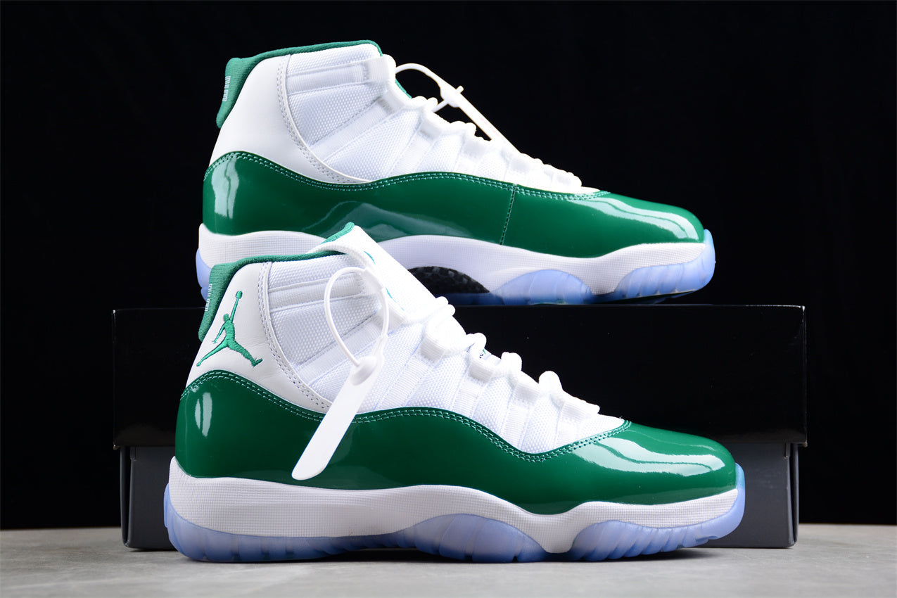 Air Jordan 11 Retro "White And Green" Shoes braveps