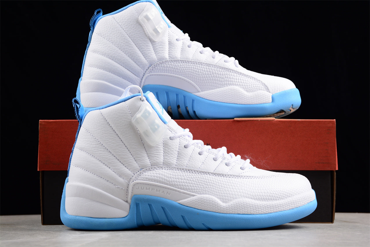 Air Jordan 12 "Red Taxi" Carolina Blue Shoes braveps