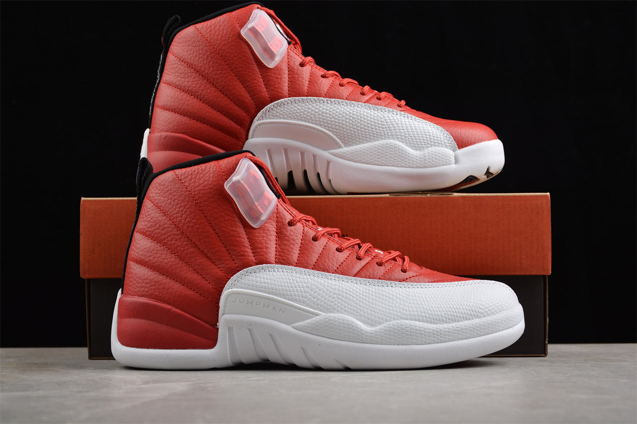 Air Jordan 12  White "Gym Red" braveps