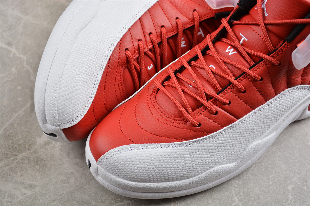 Air Jordan 12  White "Gym Red" braveps