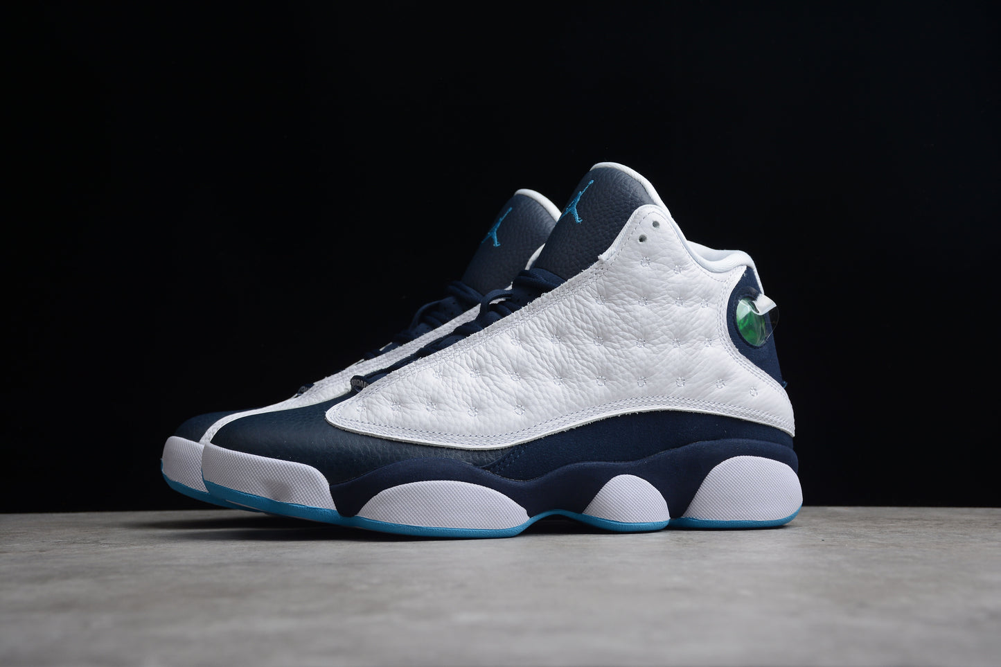 Air Jordan 13 Retro "Obsidian" White Blue braveps