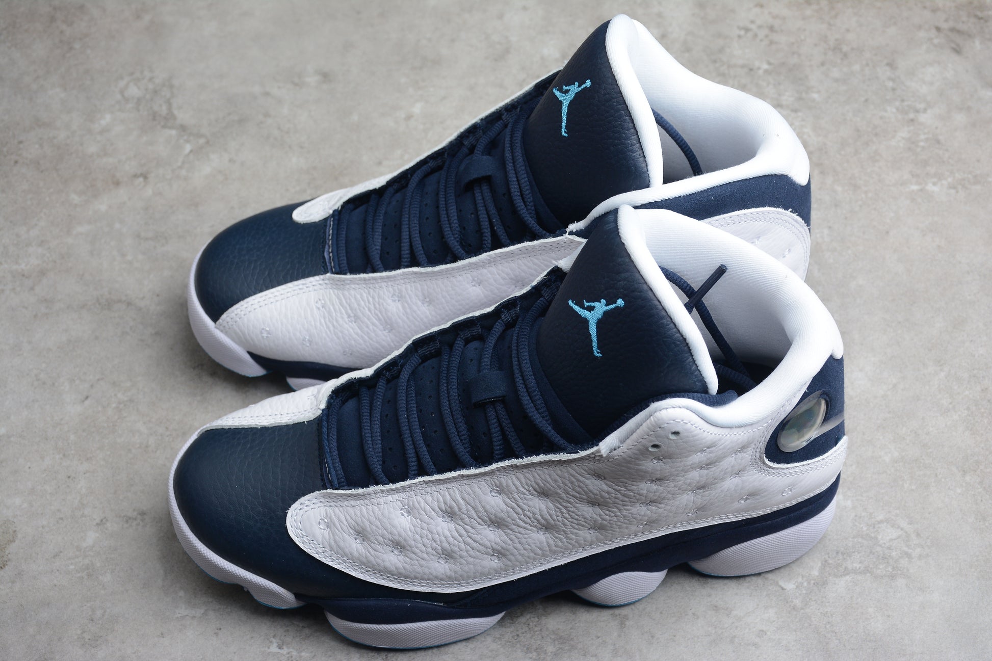 Air Jordan 13 Retro "Obsidian" White Blue braveps