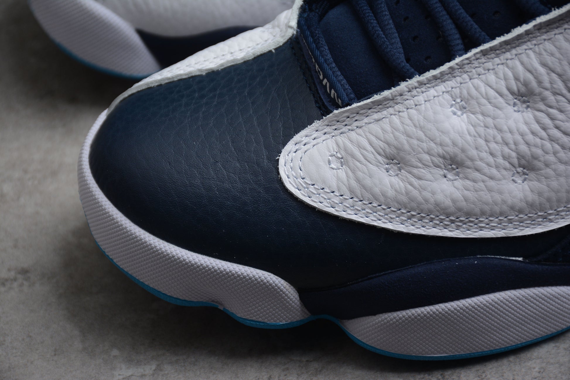 Air Jordan 13 Retro "Obsidian" White Blue braveps