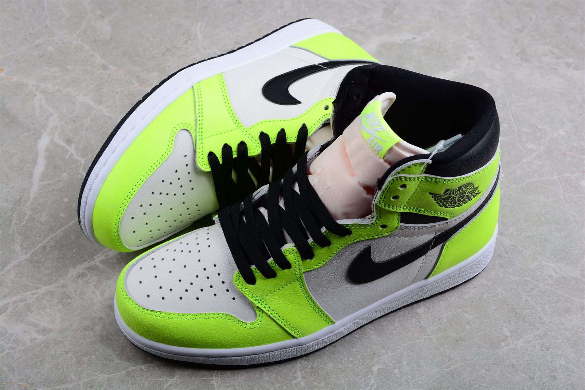 Air Jordan 1 High OG "Volt" Fluorescent Green Shoes braveps