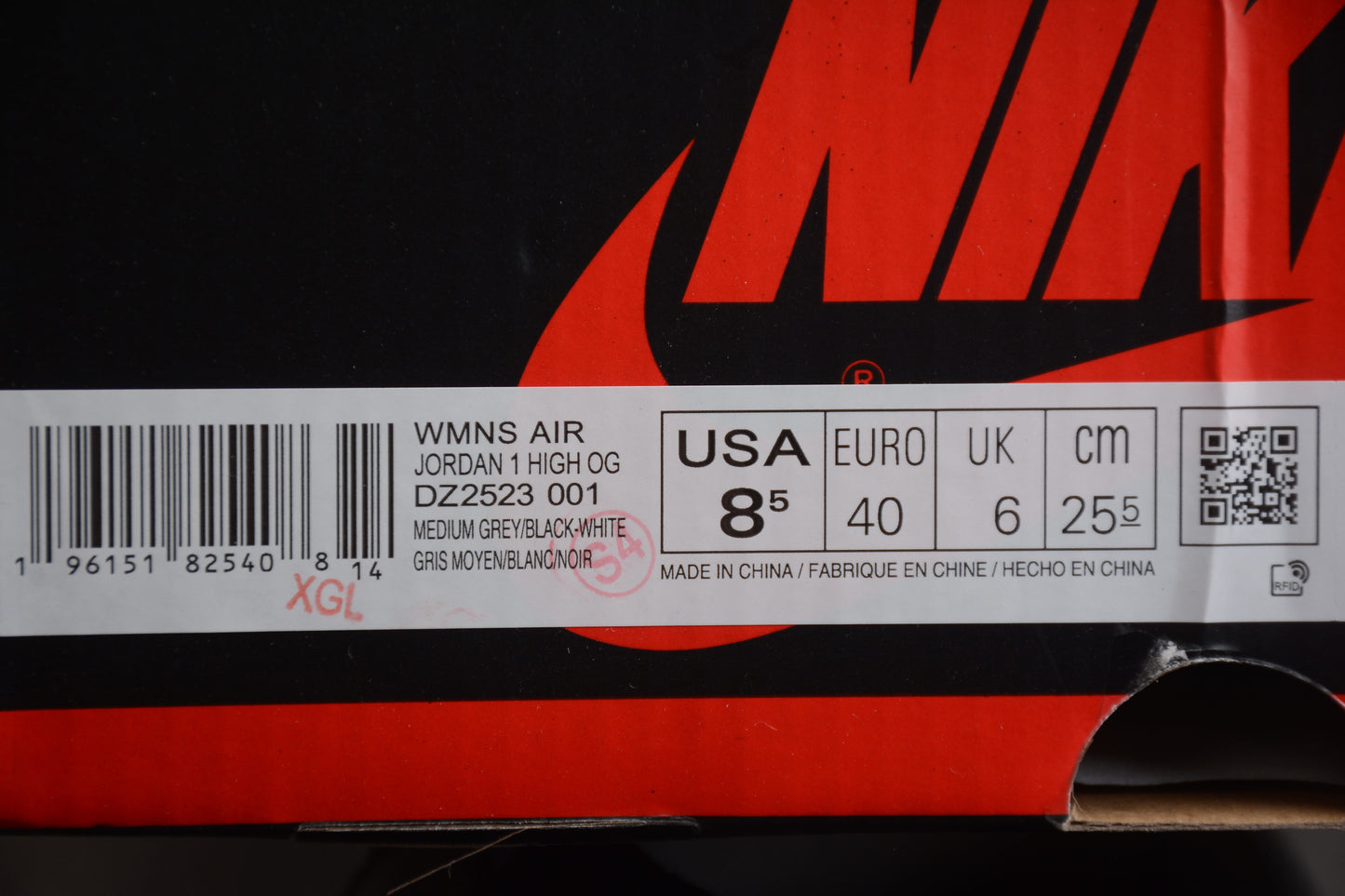 Air Jordan 1 Retro High OG Black Gray Shoes braveps