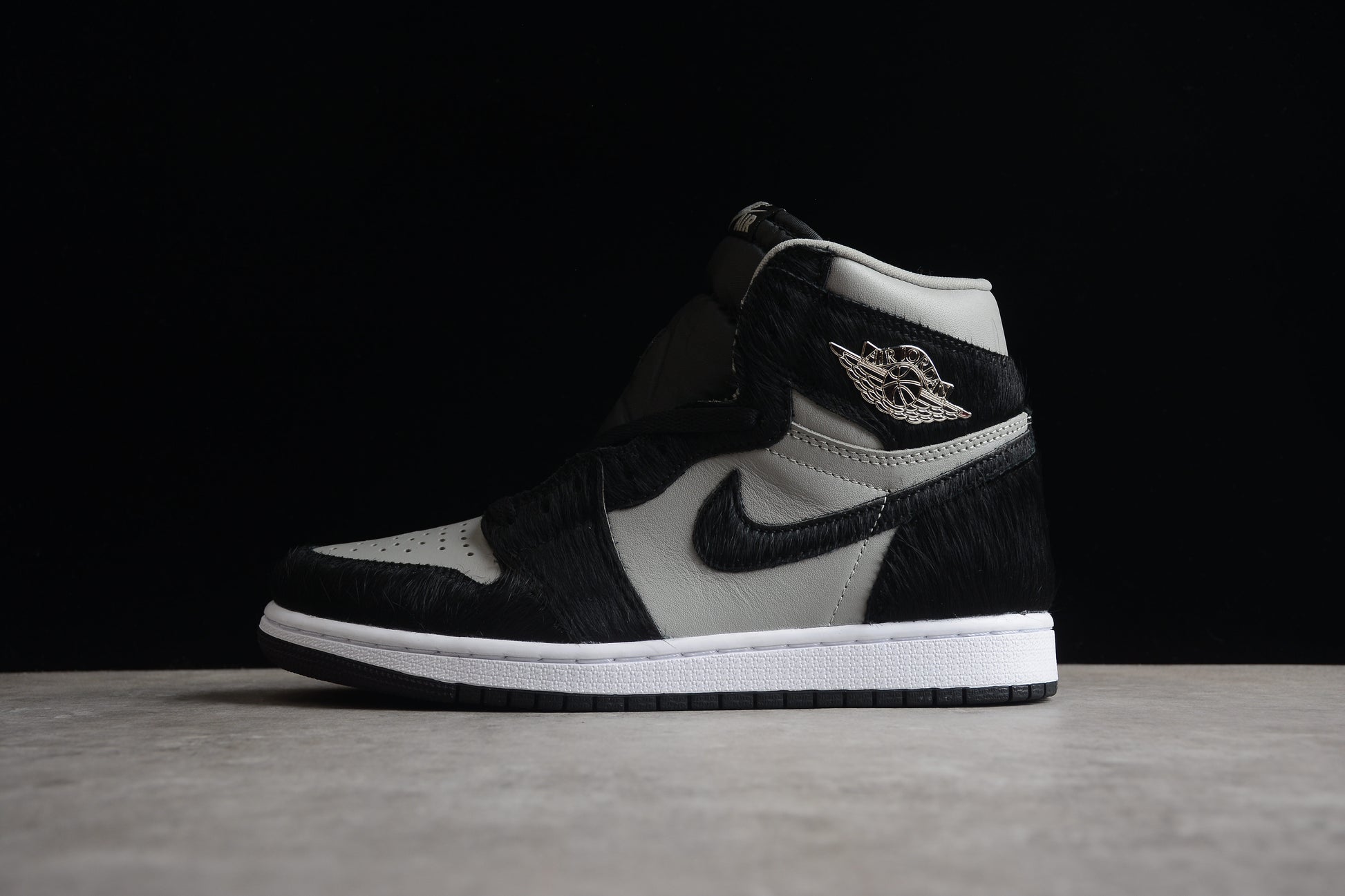 Air Jordan 1 Retro High OG Black Gray Shoes braveps