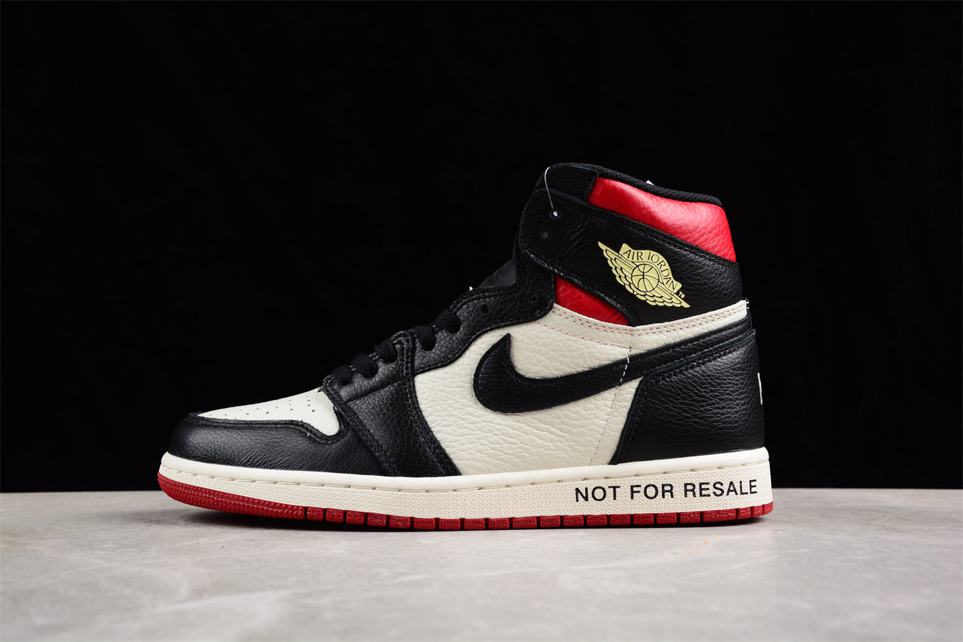 Air Jordan 1 OG NRG "Not For Resale" Black and White Red Shoes braveps