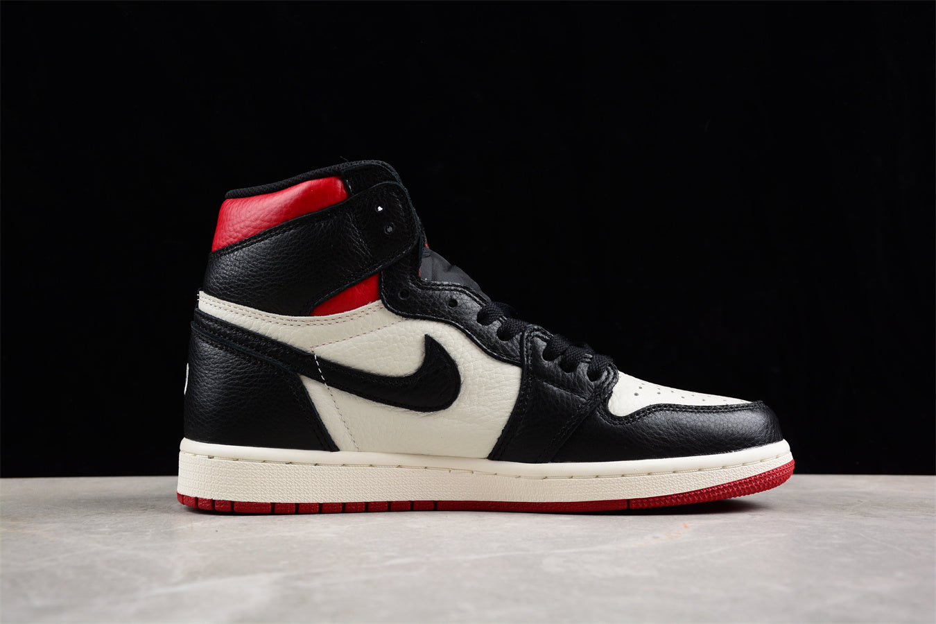 Air Jordan 1 OG NRG "Not For Resale" Black and White Red Shoes braveps