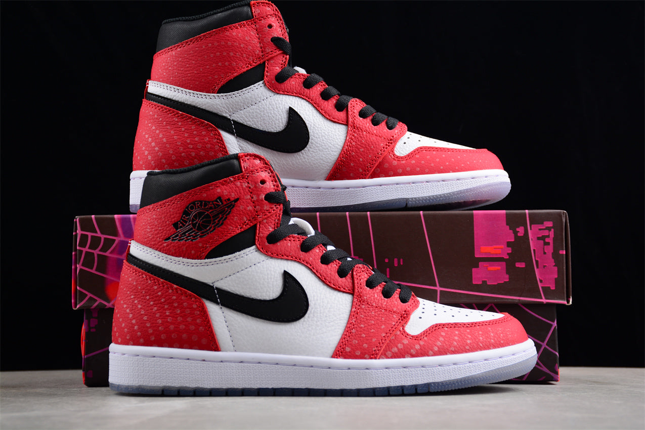 Air Jordan 1 Retro High “Chicago Crystal” Spider-Man Shoes braveps