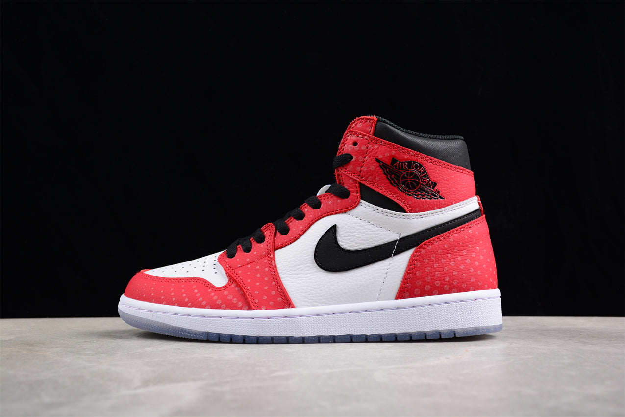 Air Jordan 1 Retro High “Chicago Crystal” Spider-Man Shoes braveps