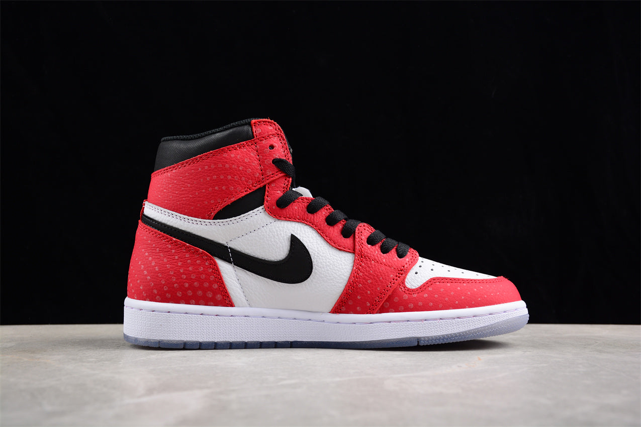 Air Jordan 1 Retro High “Chicago Crystal” Spider-Man Shoes braveps