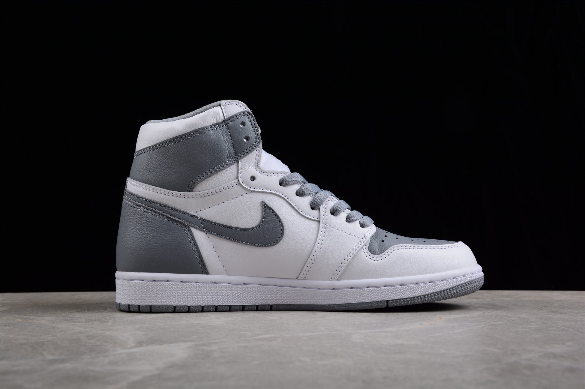 Air Jordan 1 "Stealth" White Gray Shoes braveps