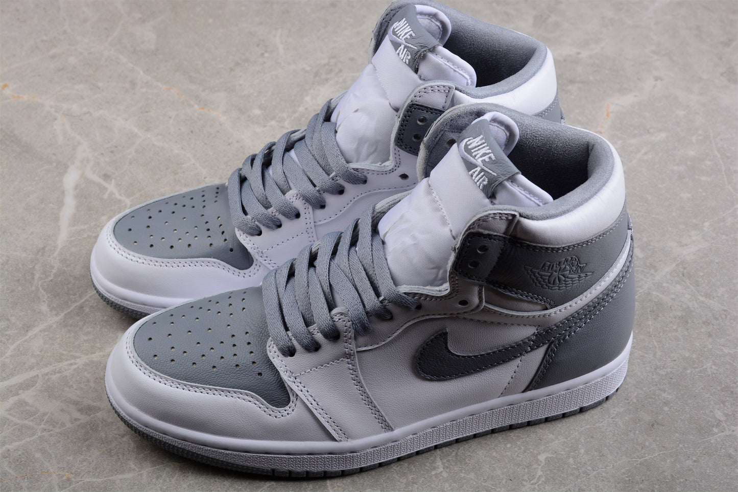 Air Jordan 1 "Stealth" White Gray Shoes braveps