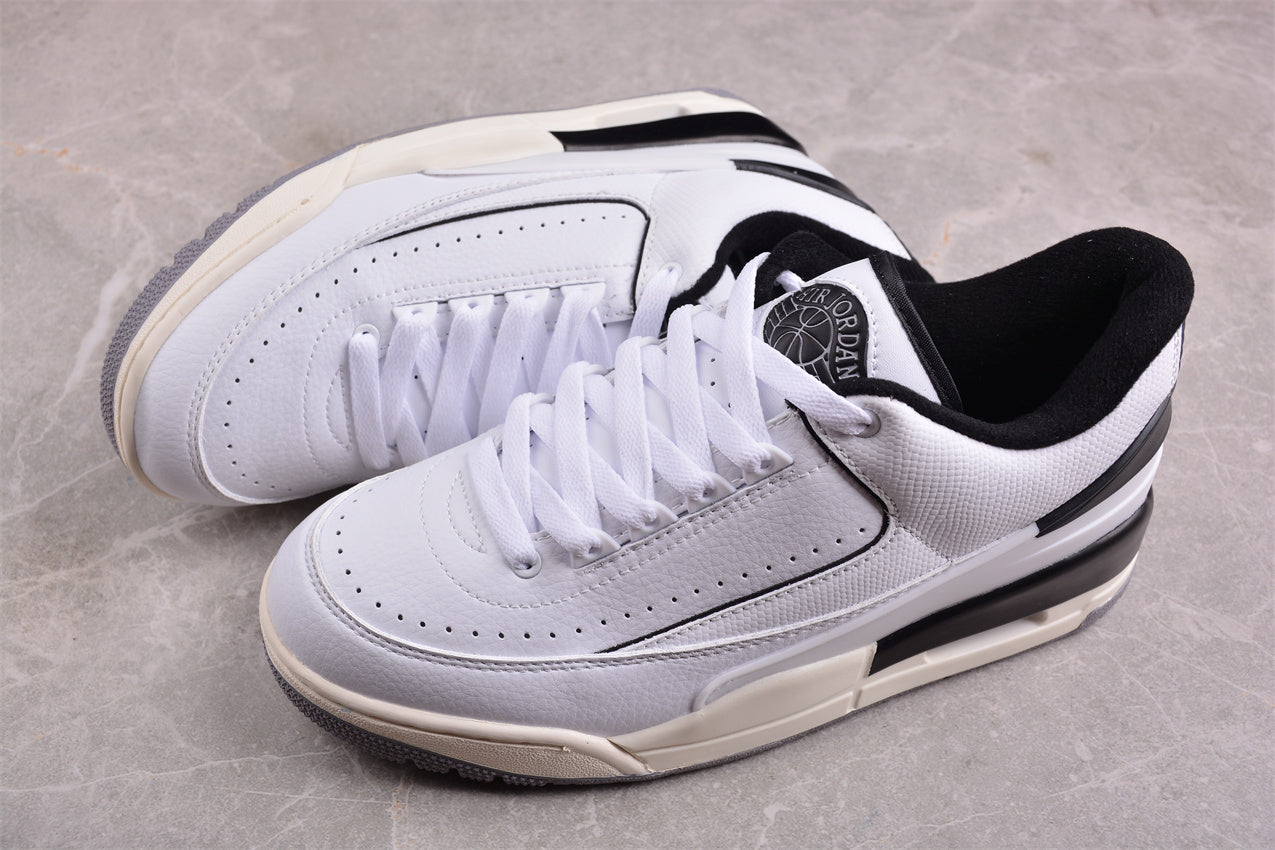 Air Jordan 2/3 Retro White And Black Shoes braveps