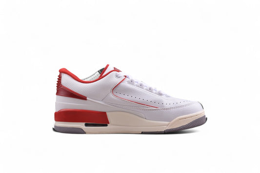 Air Jordan 2/3 Retro white and red shoes braveps