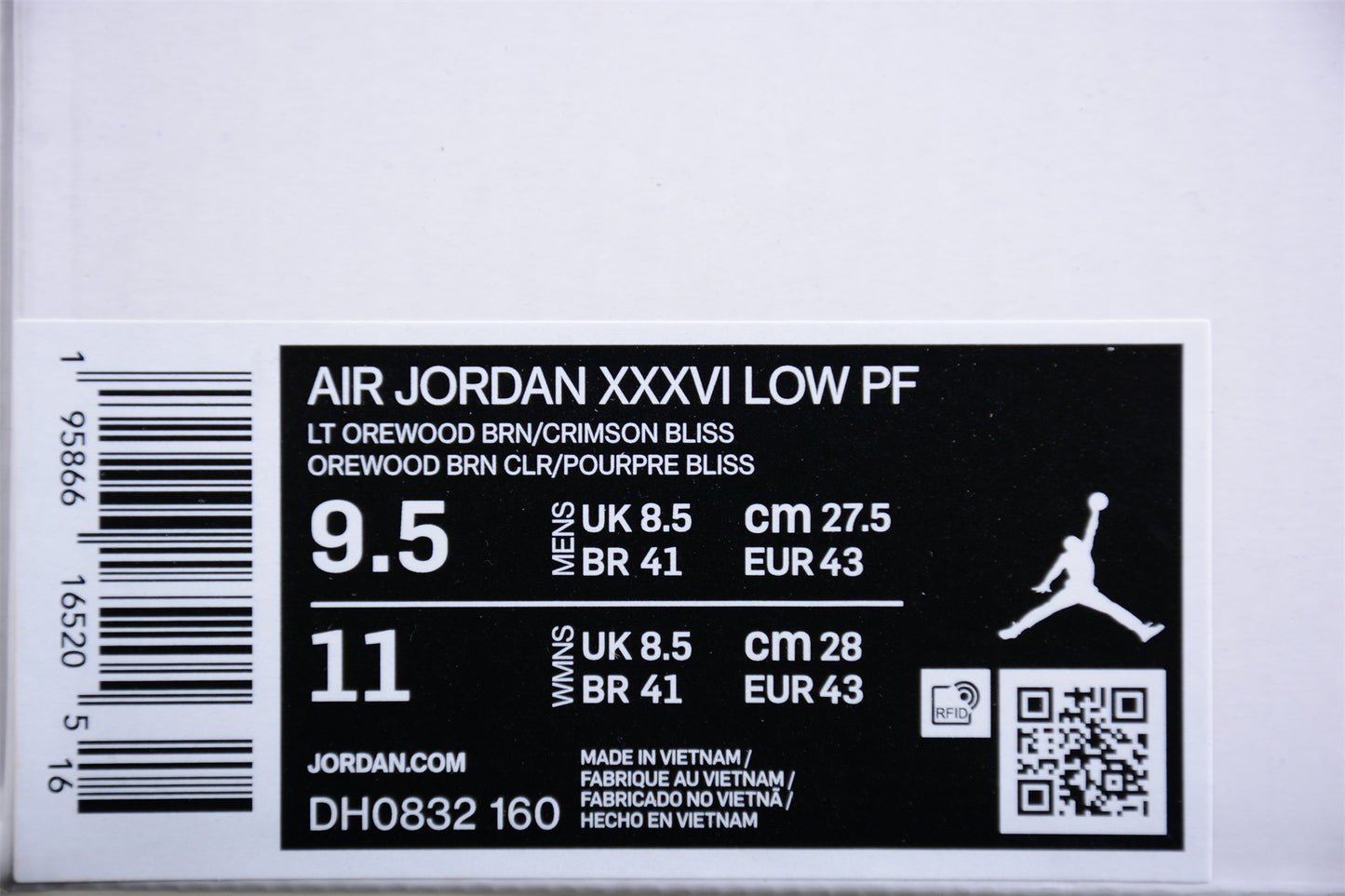 Air Jordan 36 Low PF Off-White Shoes braveps