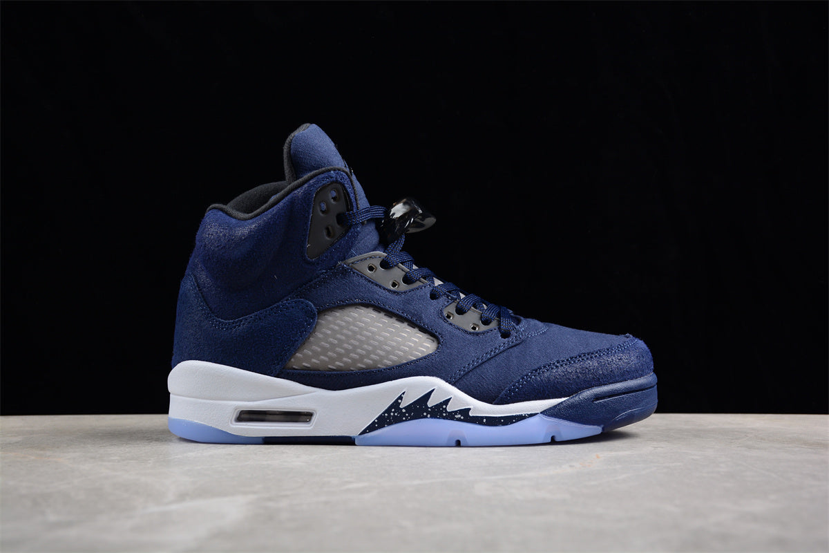 Air Jordan 5 Low Midnight Navy Blue Shoes braveps