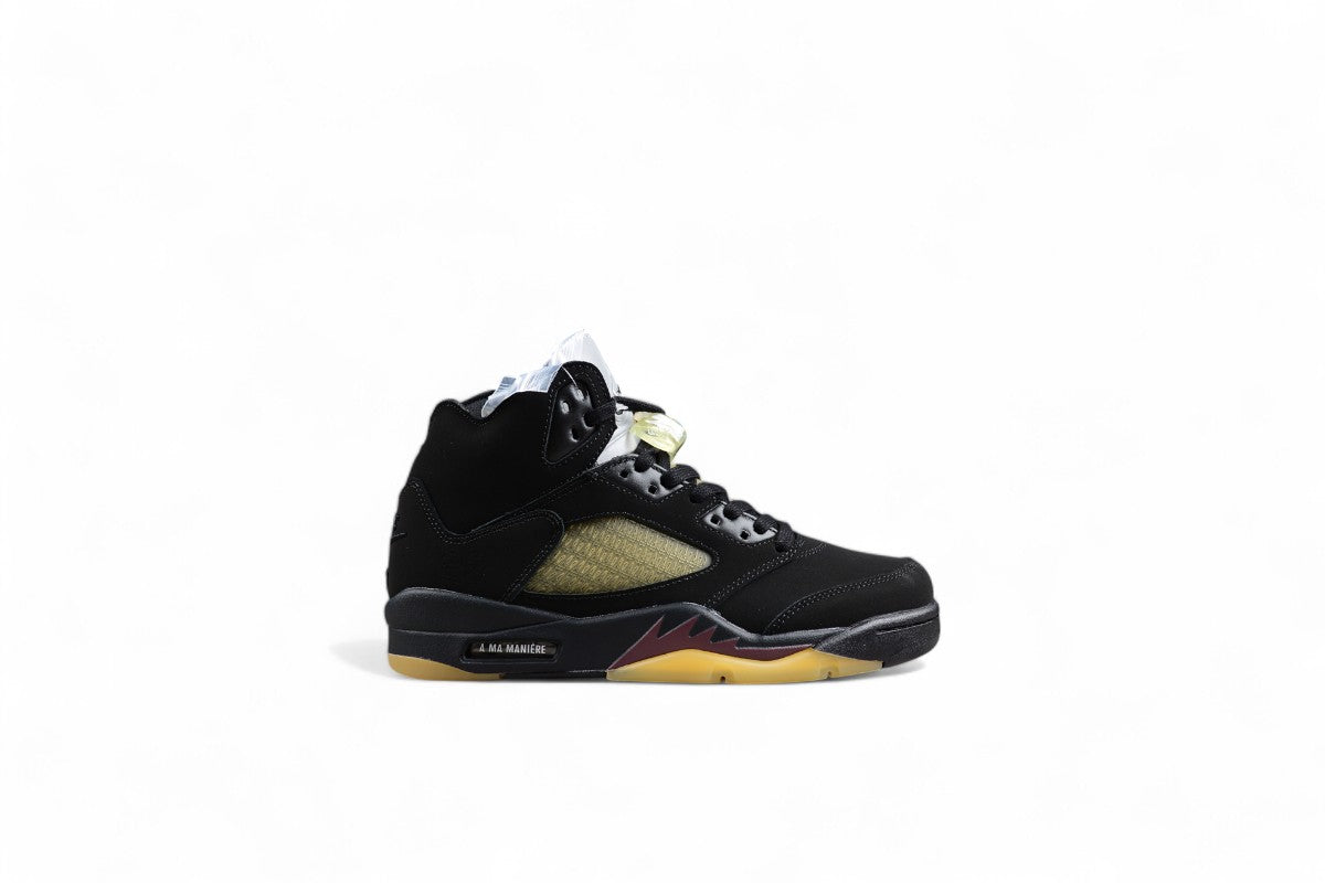 Air Jordan 5 Low Suede Black Shoes braveps