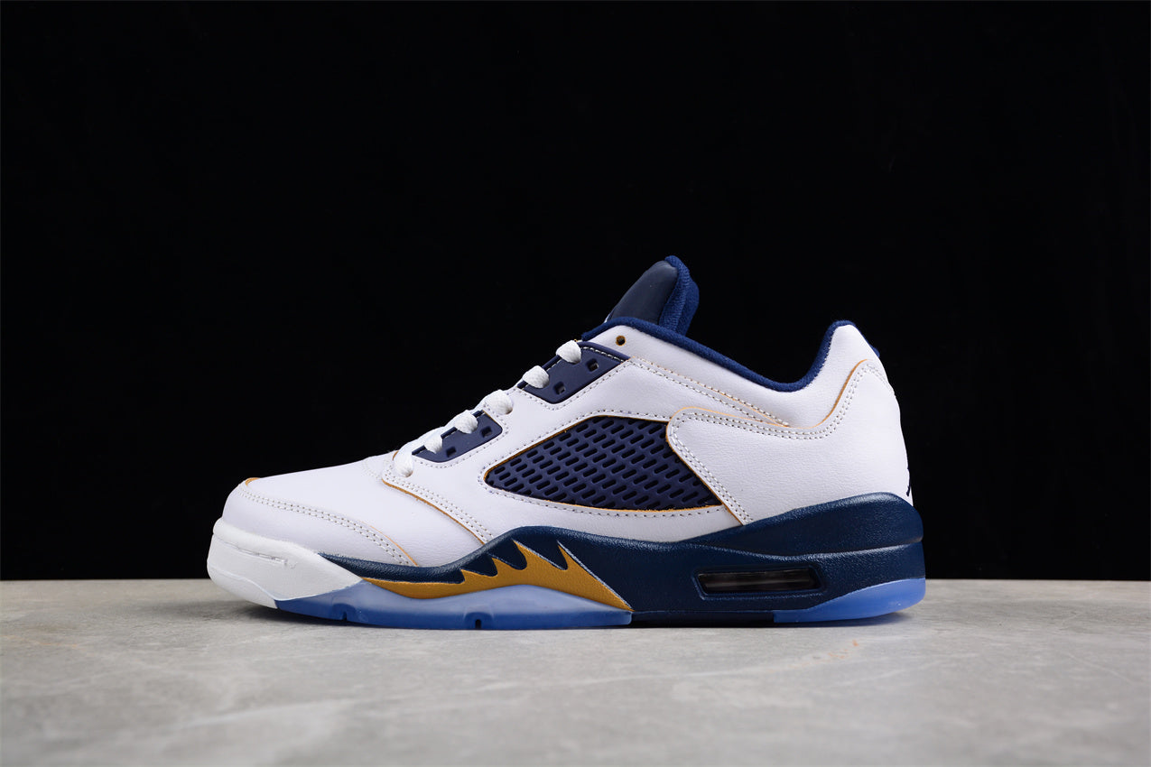 Air Jordan 5 Low White Blue Shoes braveps