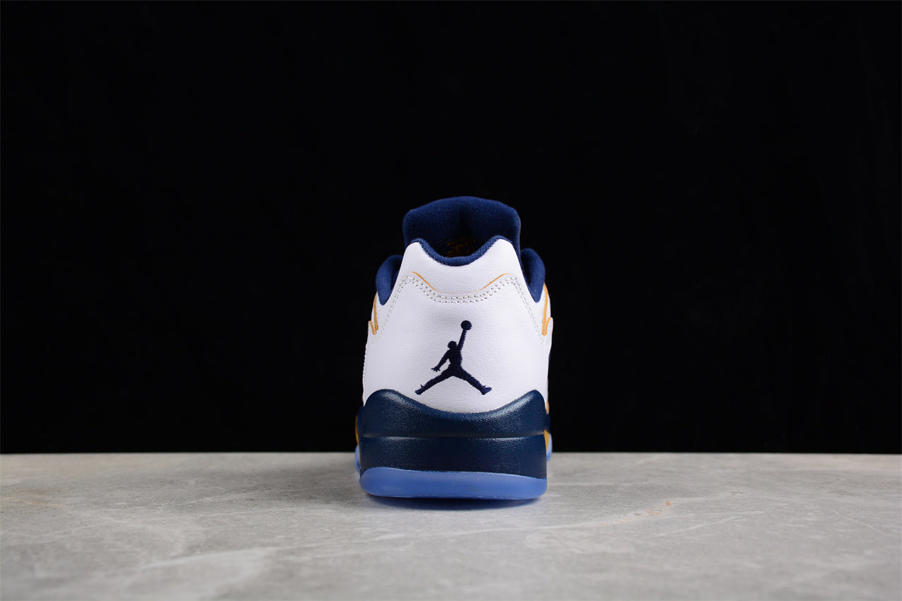 Air Jordan 5 Low White Blue Shoes braveps