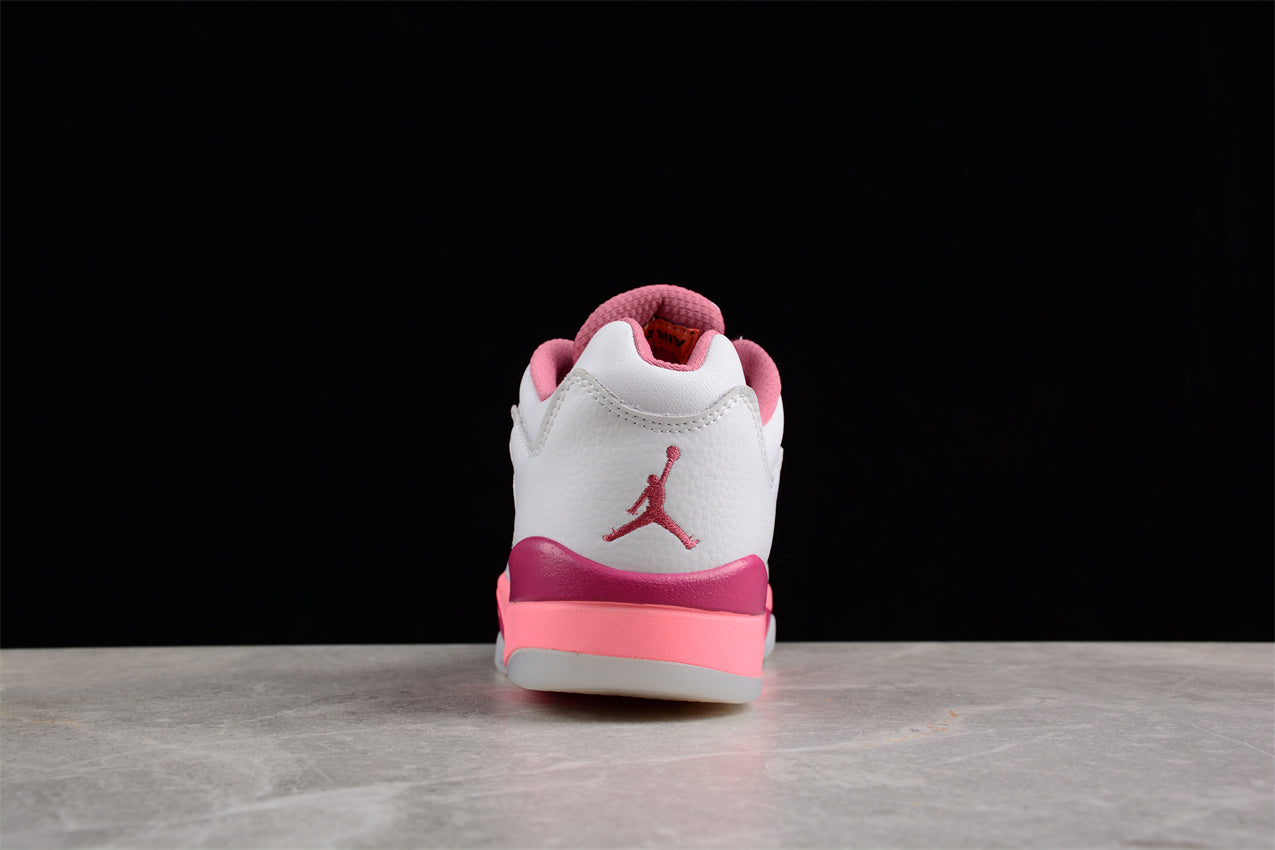 Air Jordan 5 Low White and Pink Shoes braveps