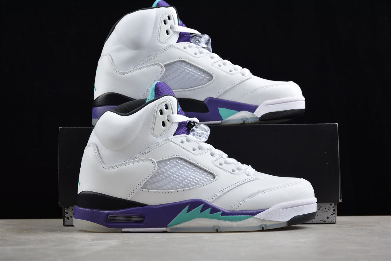 Air Jordan 5 Retro White Purple Grape braveps