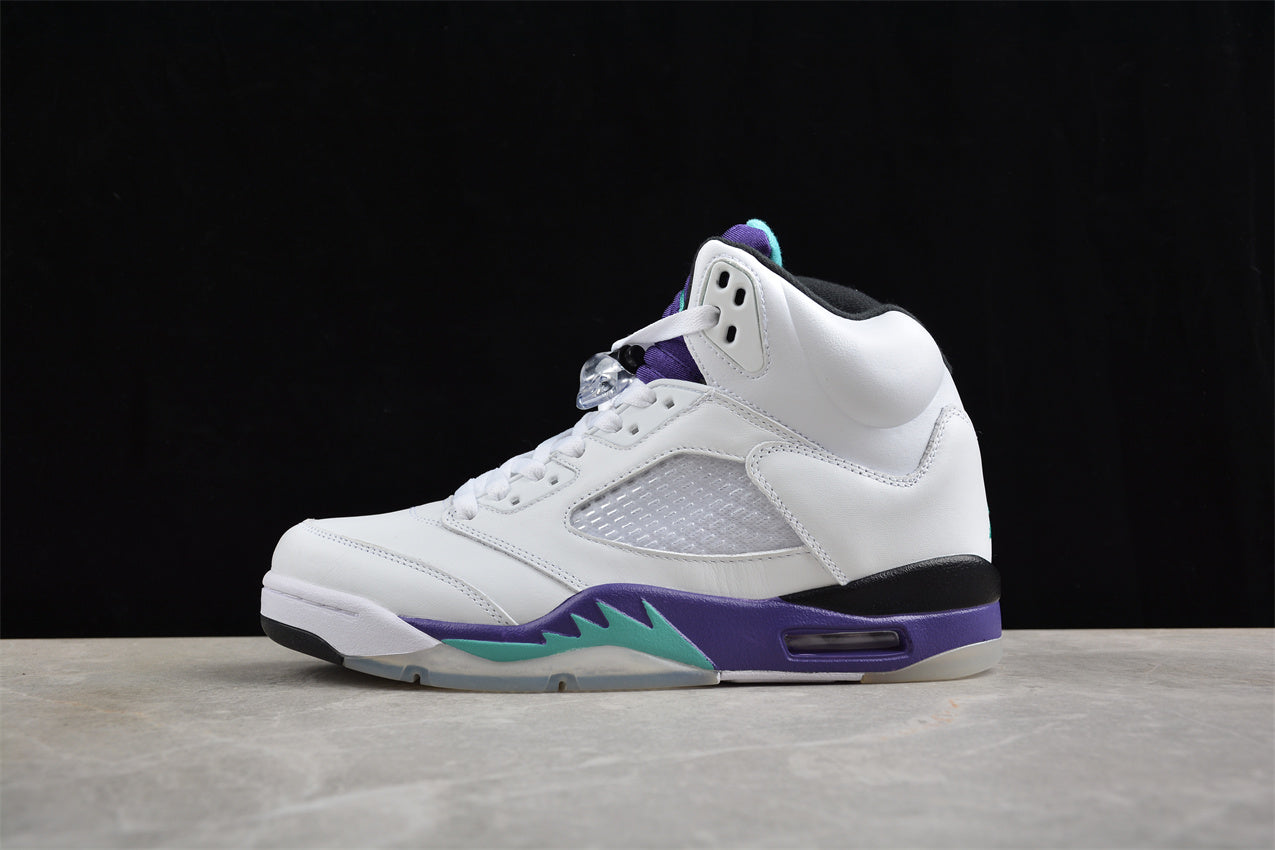 Air Jordan 5 Retro White Purple Grape braveps