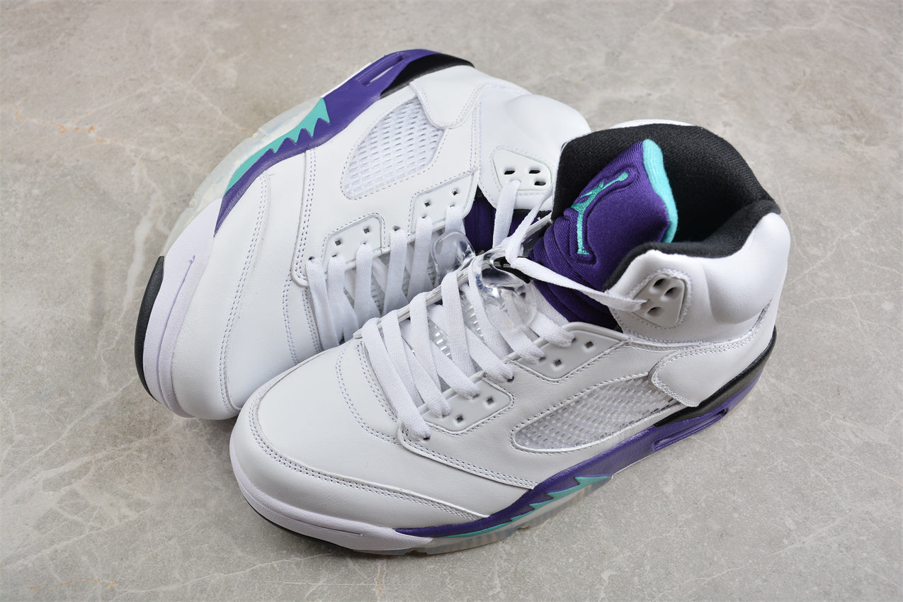 Air Jordan 5 Retro White Purple Grape braveps