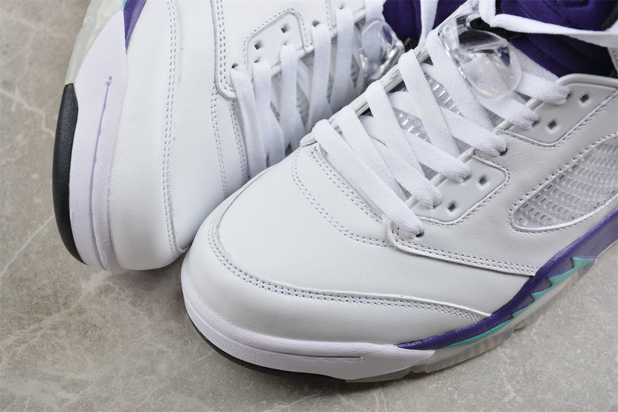 Air Jordan 5 Retro White Purple Grape braveps