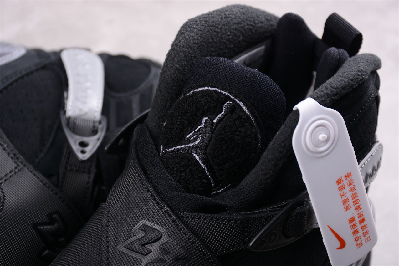 Air Jordan 8 Black and Gray Shoes braveps