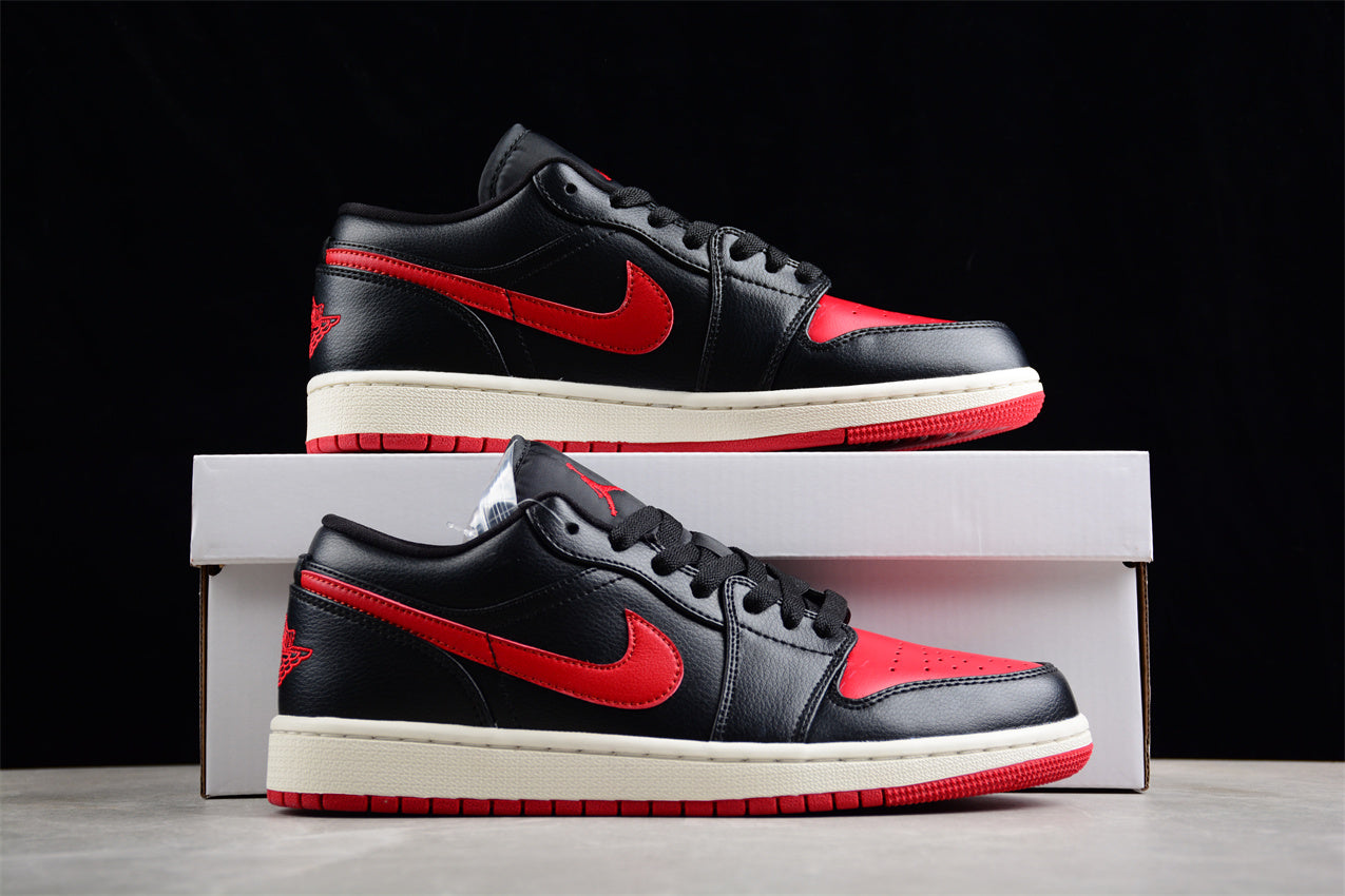 Air Jordan 1 Low "Black And Red" braveps