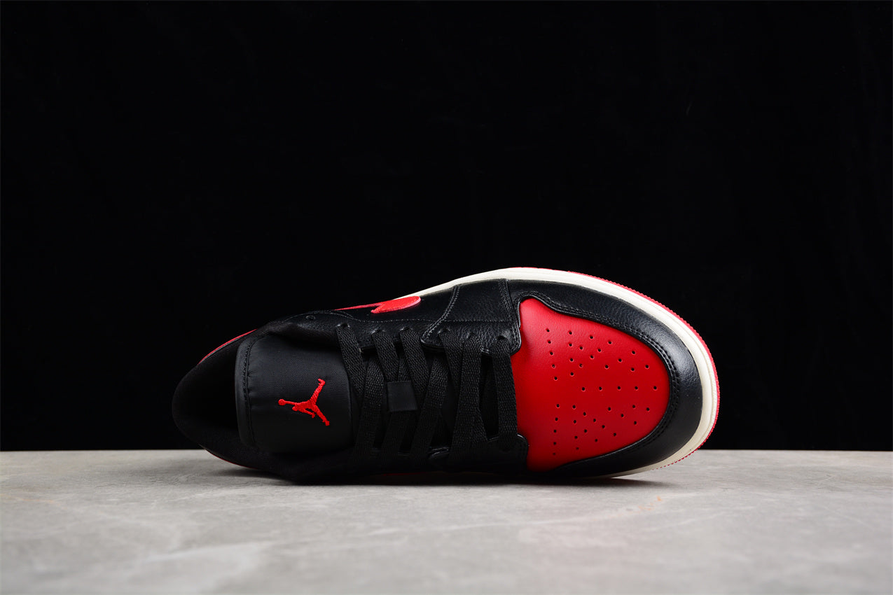 Air Jordan 1 Low "Black And Red" braveps