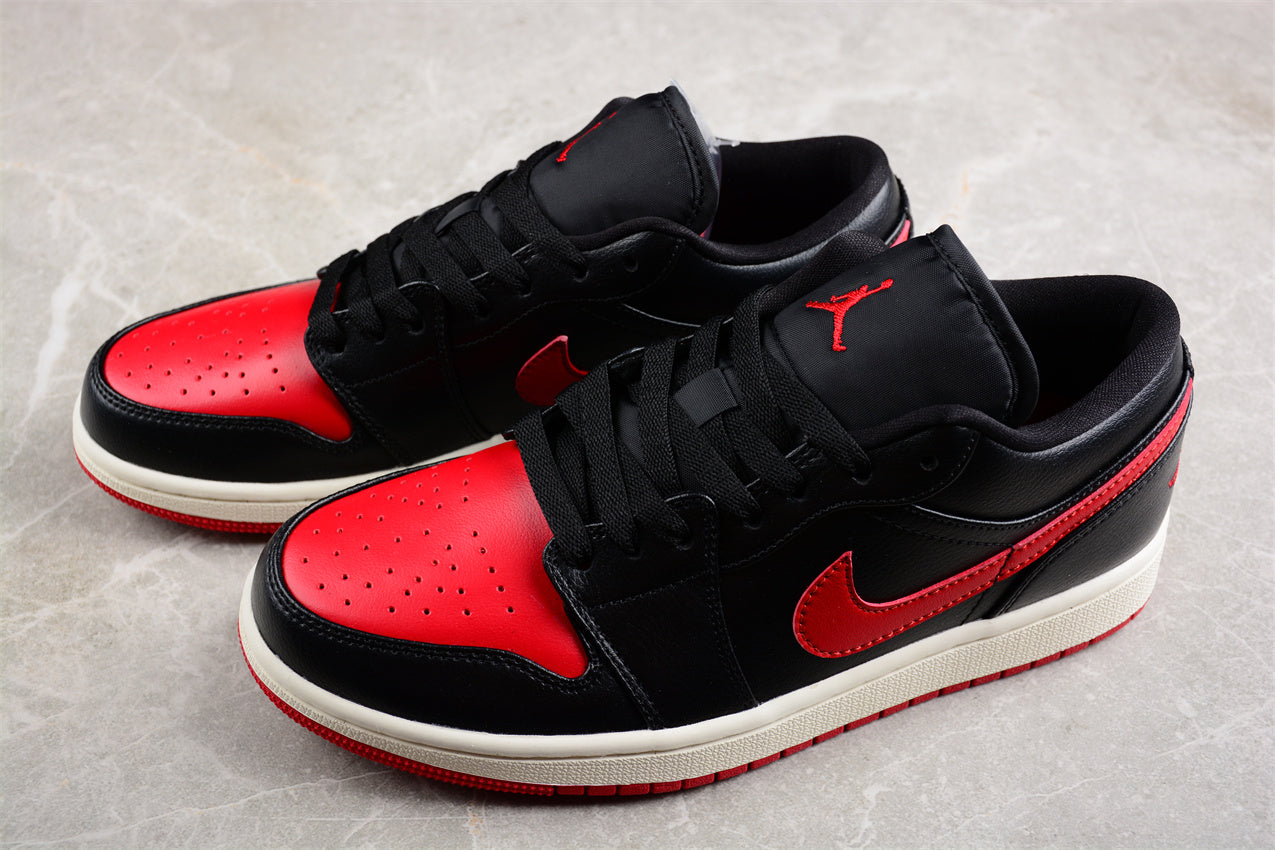 Air Jordan 1 Low "Black And Red" braveps