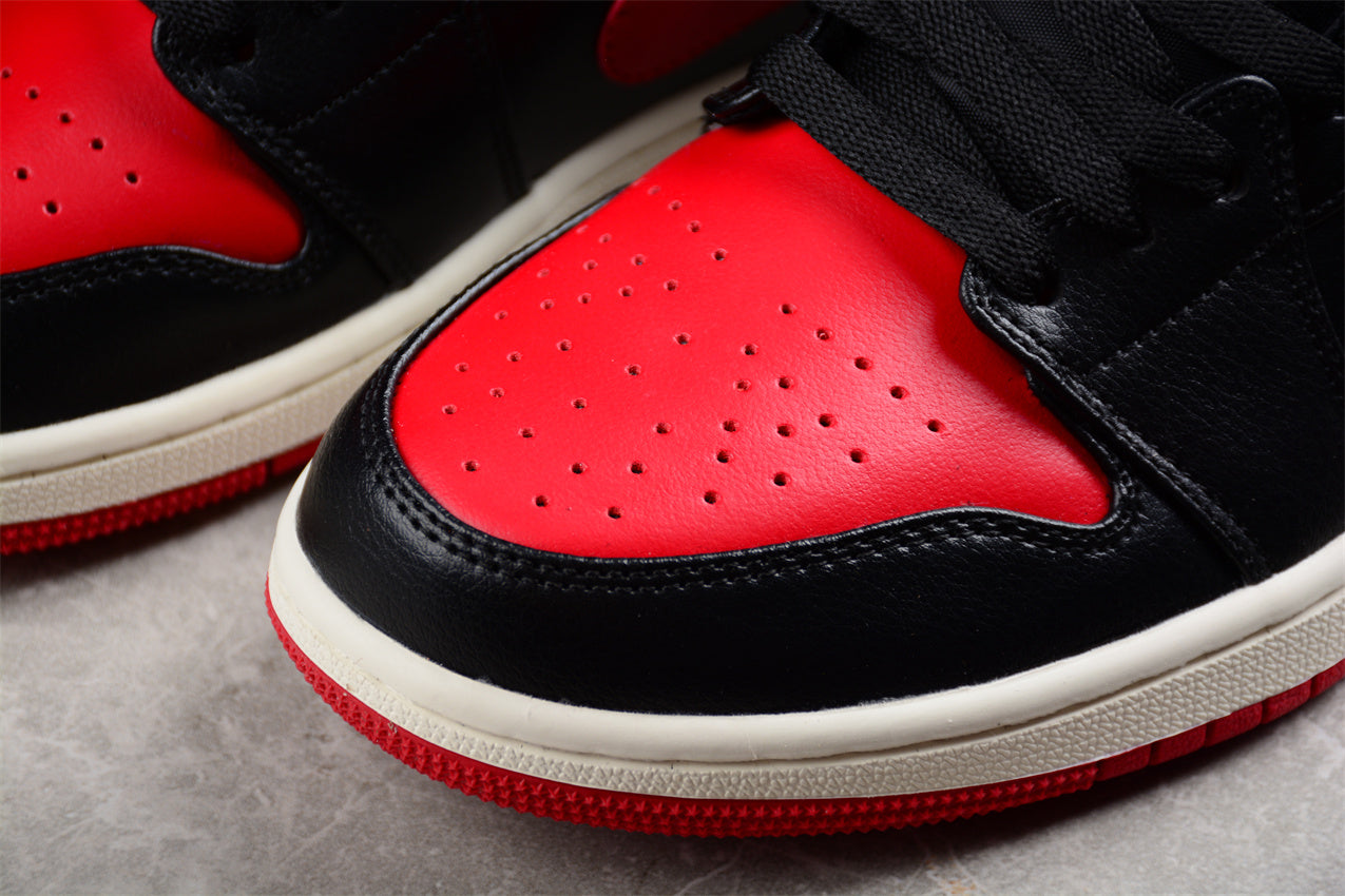 Air Jordan 1 Low "Black And Red" braveps