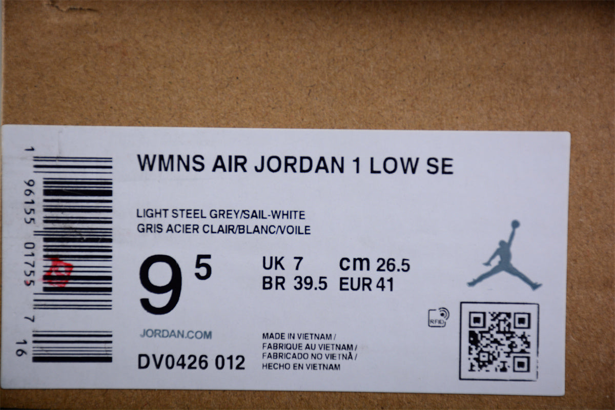 Air Jordan 1 Low "Light Steel Grey" AJ1 - DV0426-012 braveps