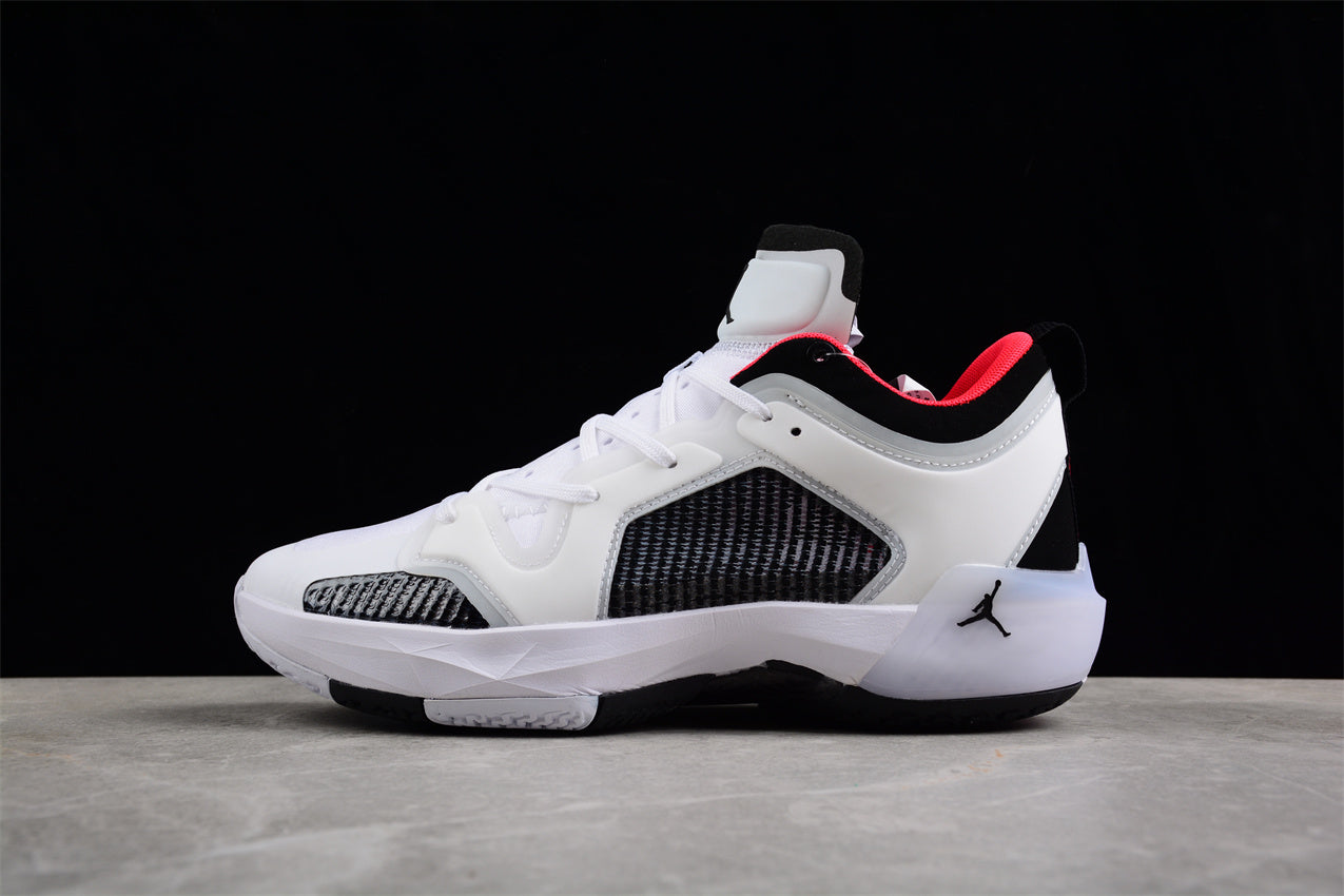 Jordan Air Jordan 37 Low-Top Black, White and Red Shoes braveps