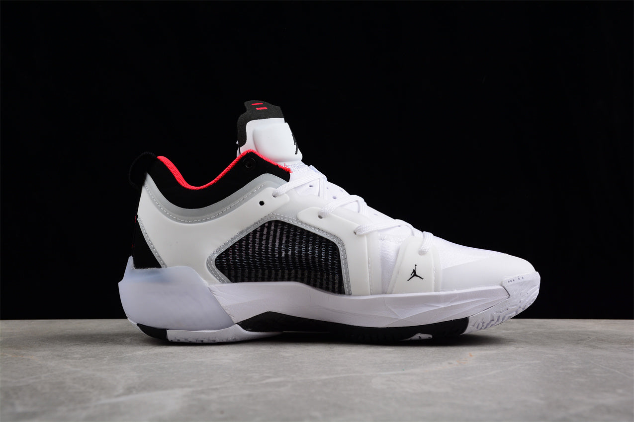 Jordan Air Jordan 37 Low-Top Black, White and Red Shoes braveps