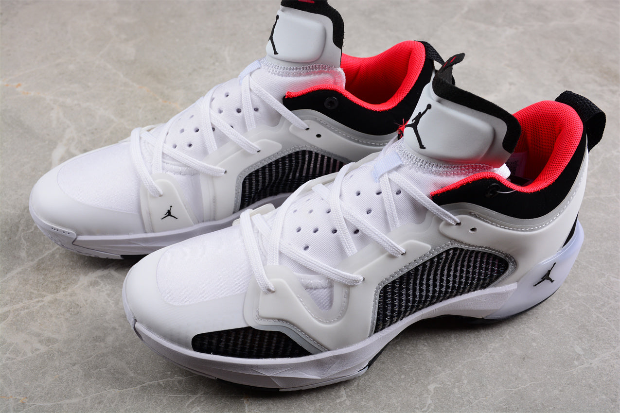 Jordan Air Jordan 37 Low-Top Black, White and Red Shoes braveps