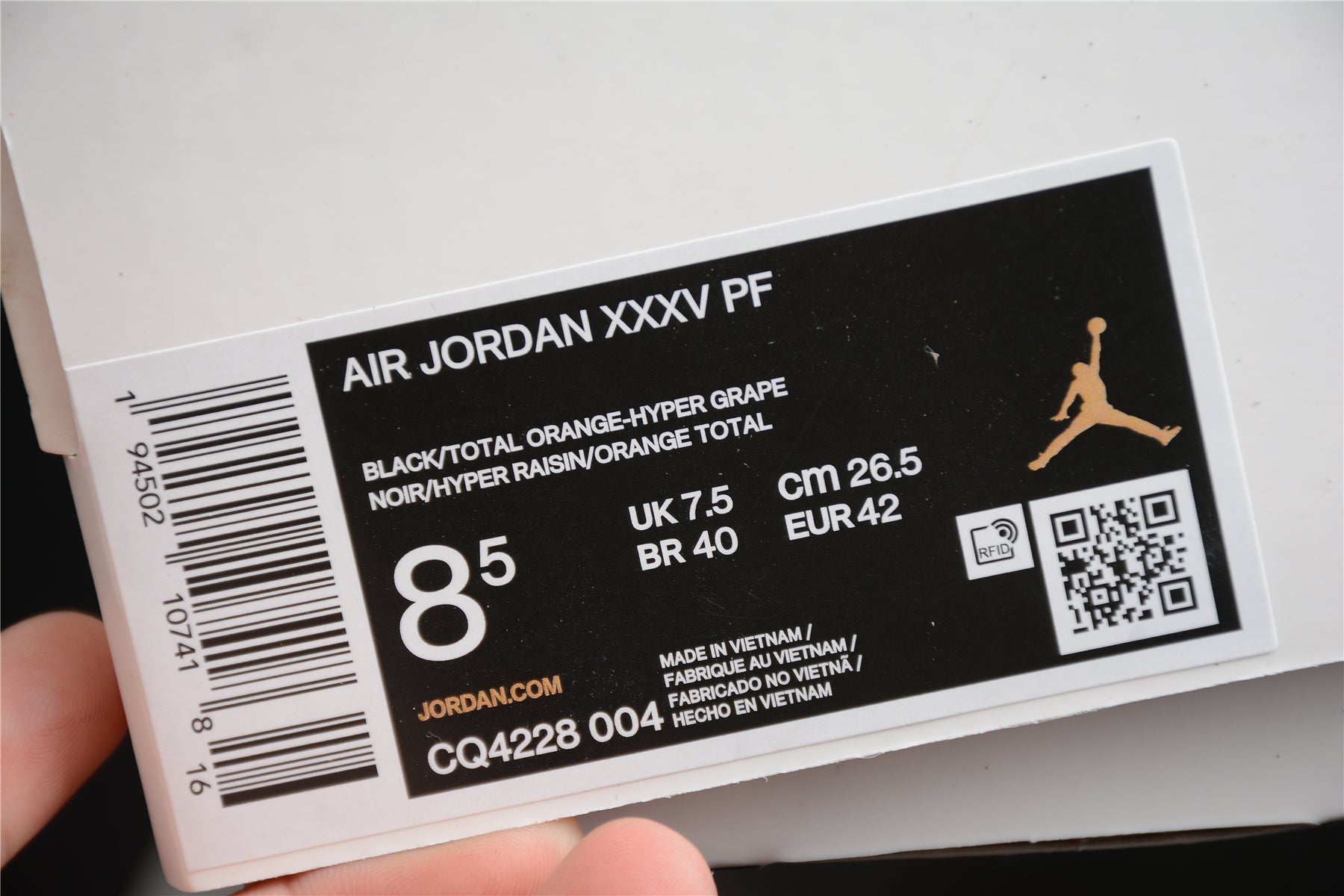 R26 Air Jordan 35 Black "Sunset" braveps