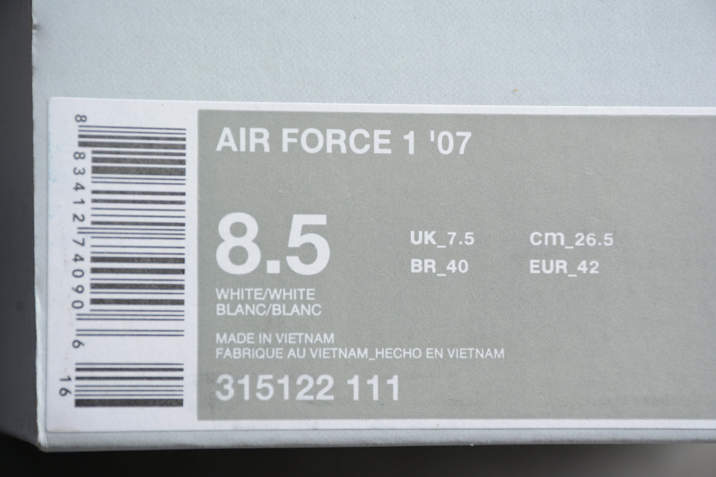 R28 Cj Pure Original Air Force Pure White braveps