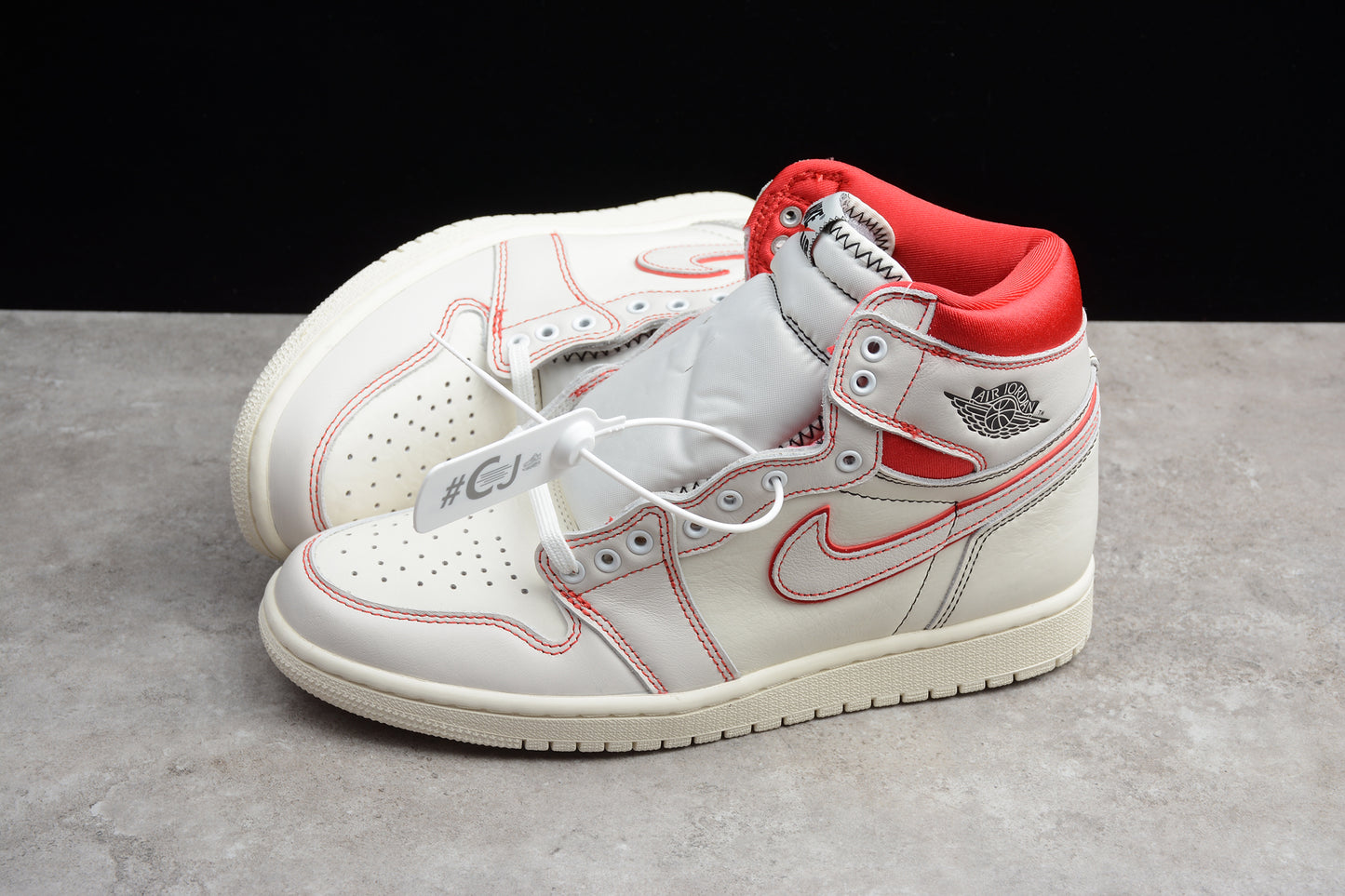 R40 Cj Pure Air Jordan 1  Red White Men's Shoes braveps