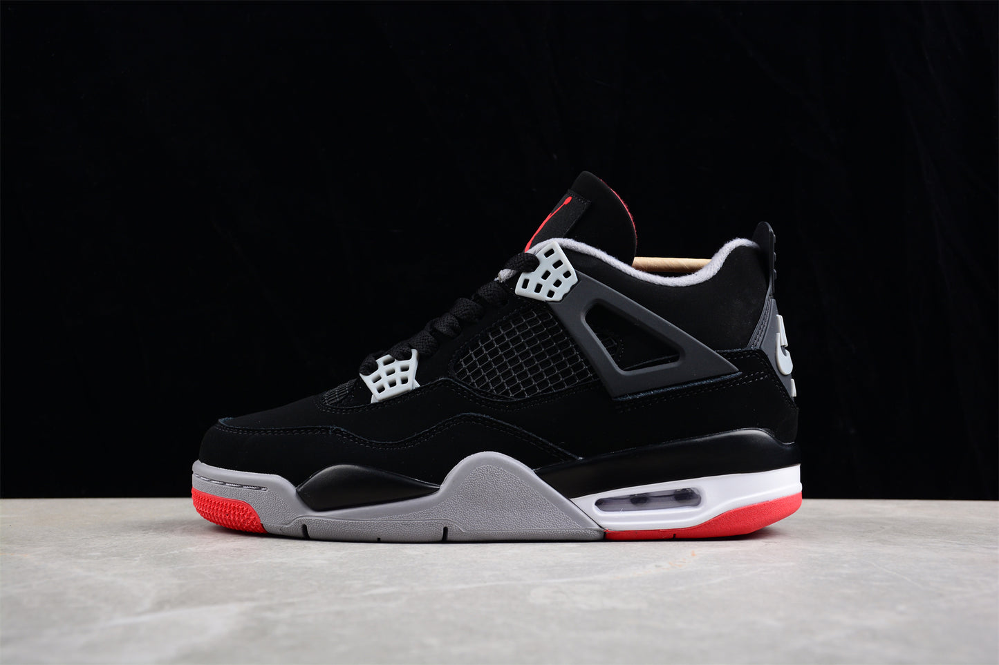 Air Jordan 4 Black and Red Shoes braveps