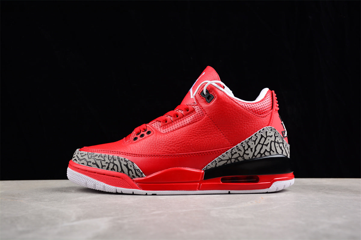 Air Jordan 3 "Varsity Red" Red/Black-Cement Gray Shoes braveps