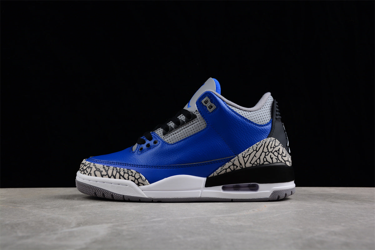 Foreign trade version of Air Jordan 3 "Varsity Royal" Shoes braveps